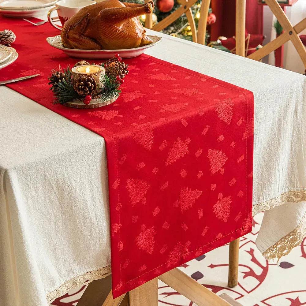 Skanto | Jule Dukløper Mørk Jacquard Spisebord