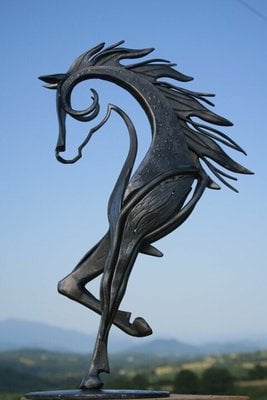 Skanto | Moderne Metall Hest Statue