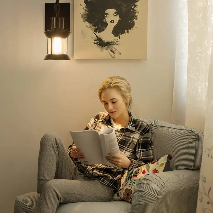 Skanto | Vegglampe vintage metall industrivindu