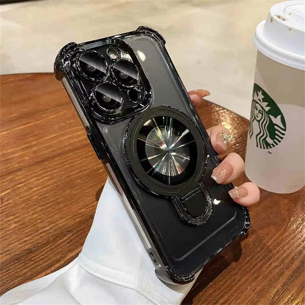 Høy magnetisk iPhone-hülle med MagSafe-Stander og Stoßschutz
