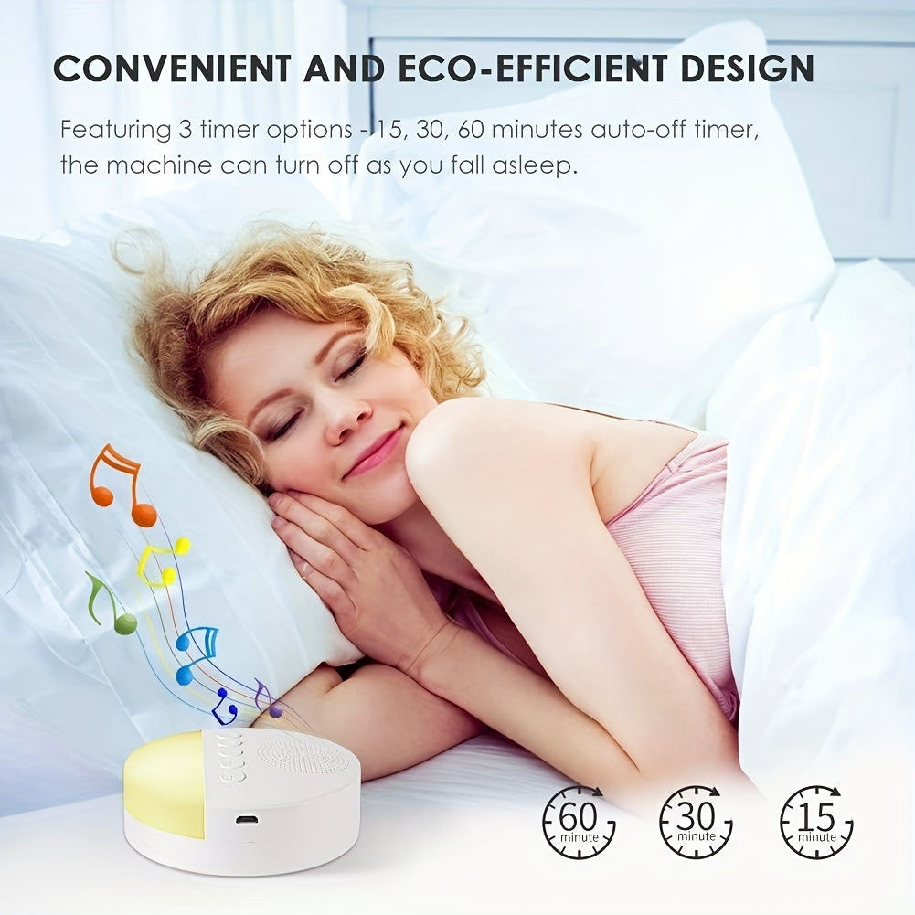 Skanto | DreamWave Hvit Lydmaskin – Beroligende Lydterapi med Timer