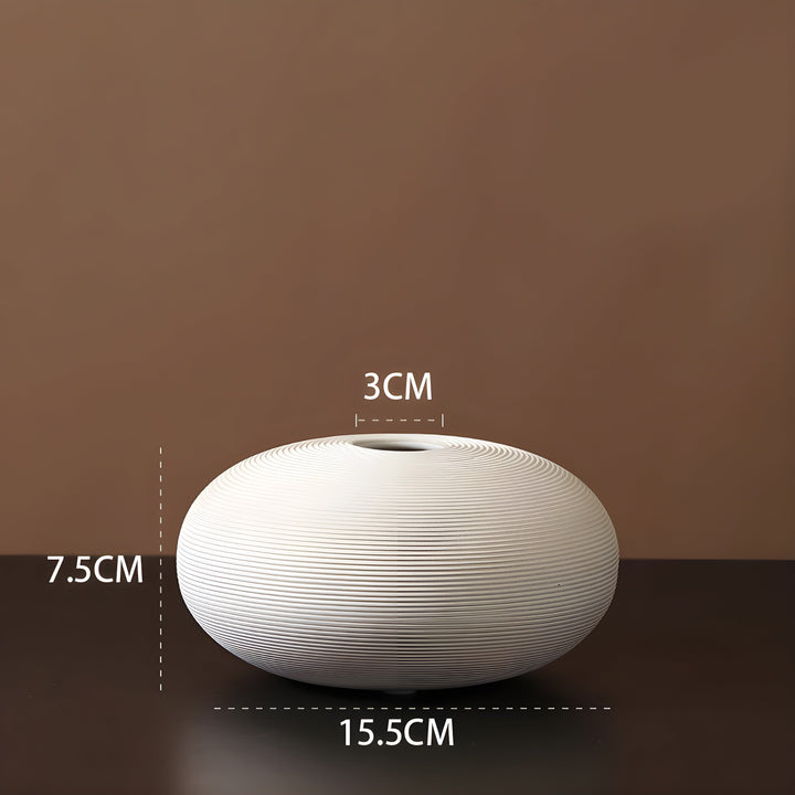 Skanto | Minimalistisk Håndlaget Keramisk Zen Vase