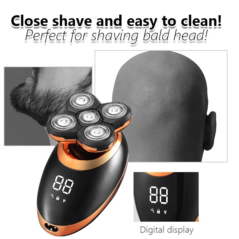 5 i 1 Oppladbar Elektrisk Barbermaskin Pro | Skanto