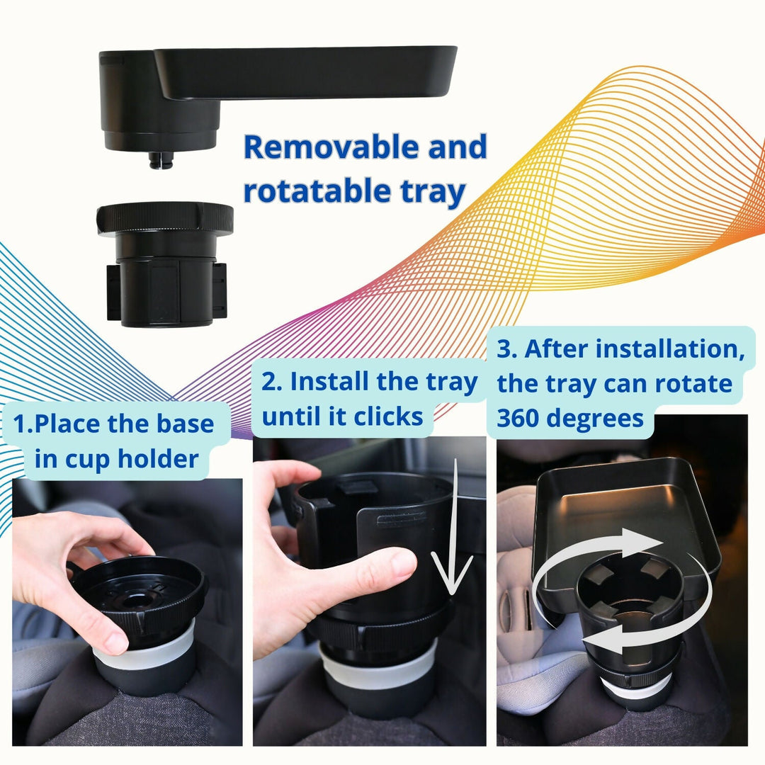 Skanto | Ergonomisk Non-Slip Nettbrettholder Barn Justerbart Bilsetebrett