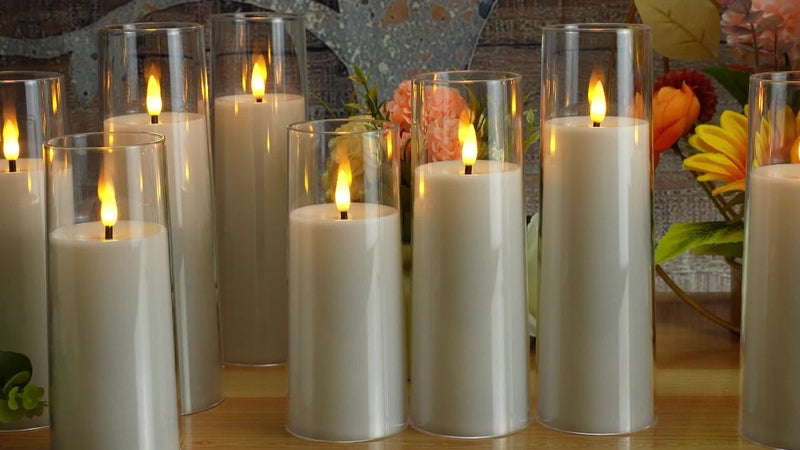 Skanto | HolidaySpark - 5 LED Uten Flamme Stearinlys for Festlig Stemning
