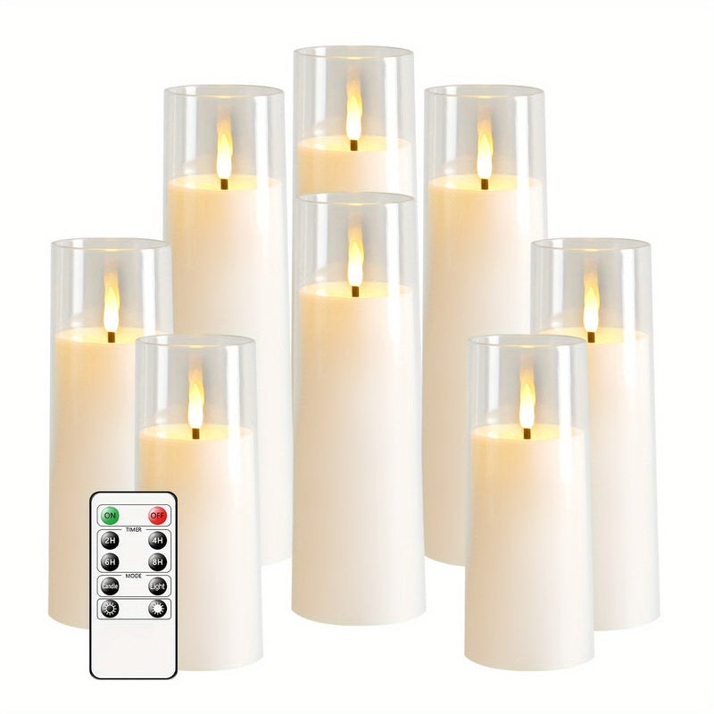 Skanto | HolidaySpark - 5 LED Uten Flamme Stearinlys for Festlig Stemning