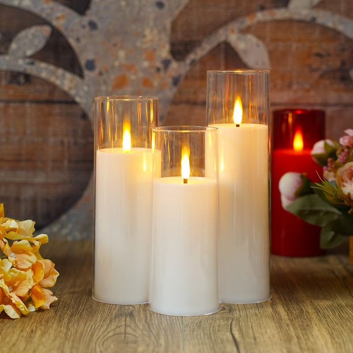 Skanto | HolidaySpark - 5 LED Uten Flamme Stearinlys for Festlig Stemning