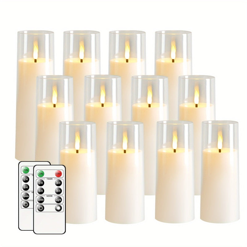 Skanto | HolidaySpark - 5 LED Uten Flamme Stearinlys for Festlig Stemning