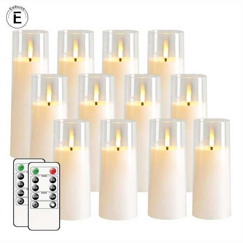 Skanto | HolidaySpark - 5 LED Uten Flamme Stearinlys for Festlig Stemning