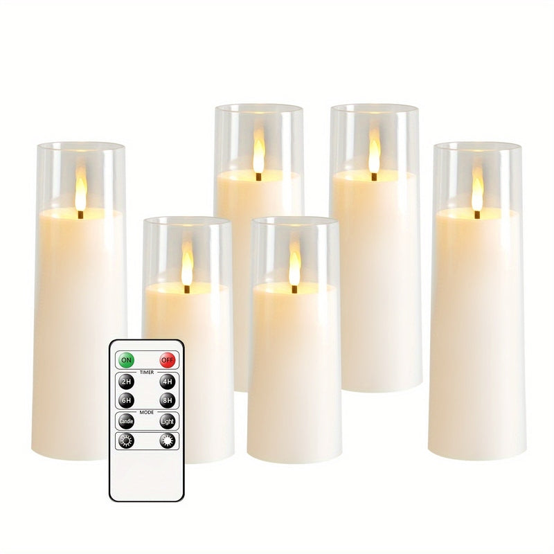 Skanto | HolidaySpark - 5 LED Uten Flamme Stearinlys for Festlig Stemning