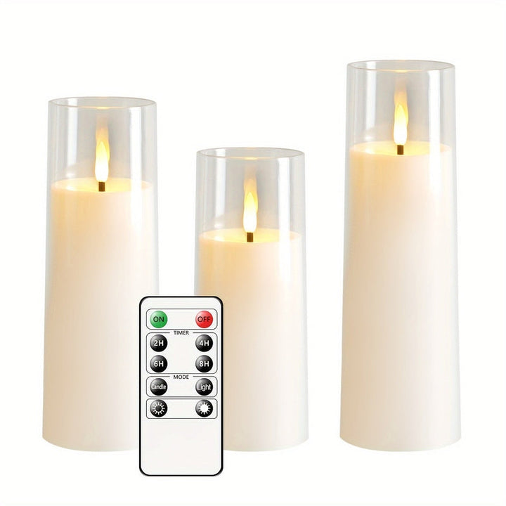 Skanto | HolidaySpark - 5 LED Uten Flamme Stearinlys for Festlig Stemning