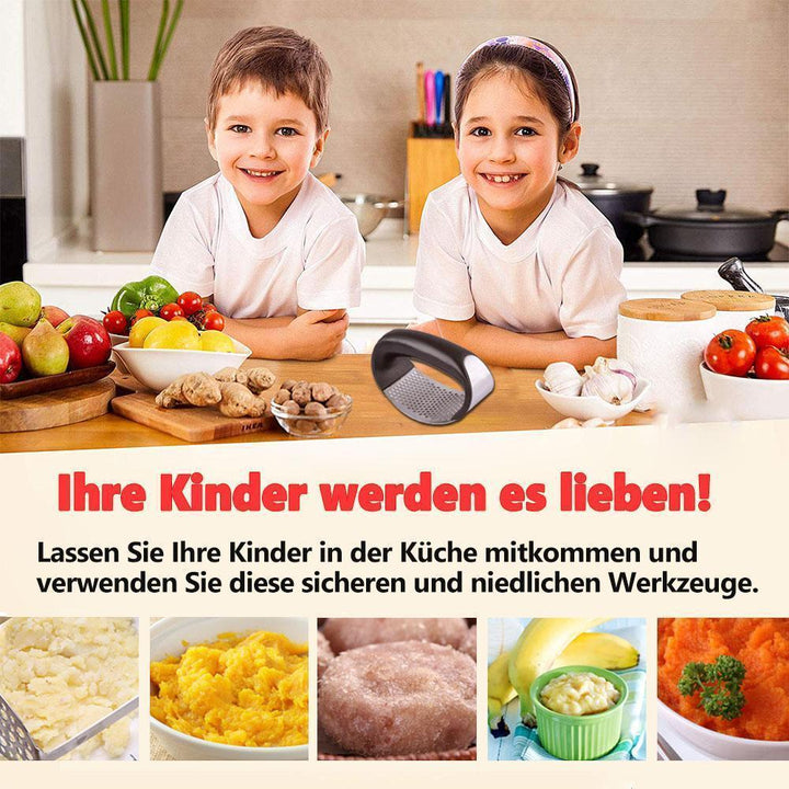 Premium rustfritt stål hvitløkpresse | Skanto