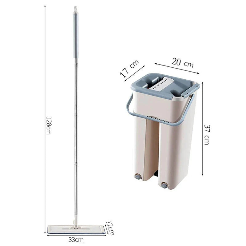 Spin Mop Bucket Med Gjenbrukbare Moppputer Skanto