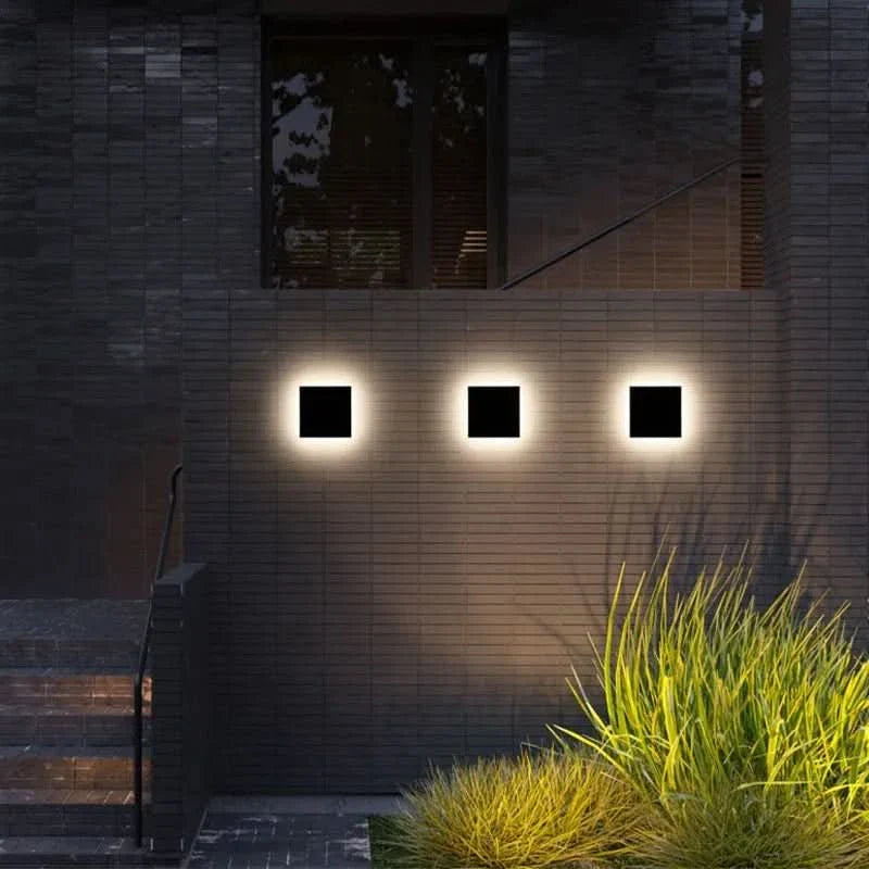 Skanto | Minimalist LED vegglampe i rund eller kvadratisk, IP65