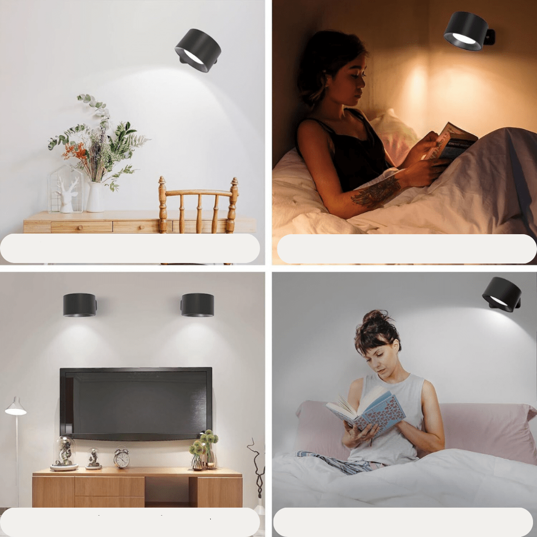 Skanto | FlexiLamp – Trådløs oppladbar 360° vegglampe
