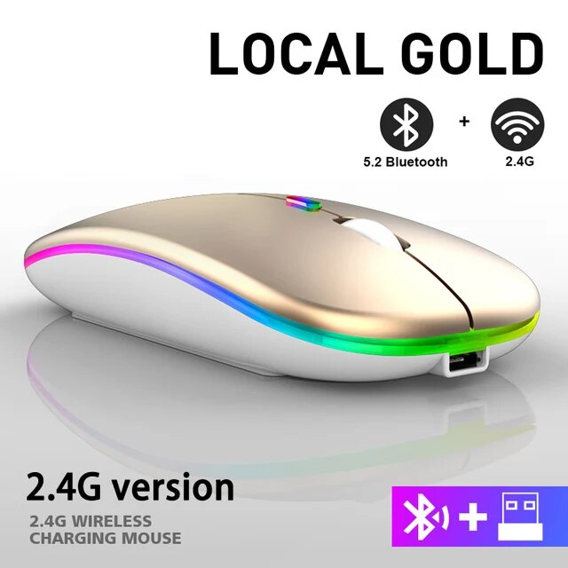 LuxeClick Mouse – Wireless Rechargeable Bluetooth Mouse Skanto