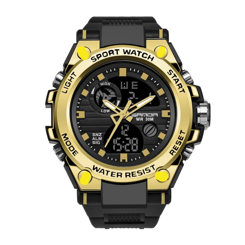 Skanto | Sporty Dual-Display Mode Multifunctional Waterproof Luminous Men's Wristwatch