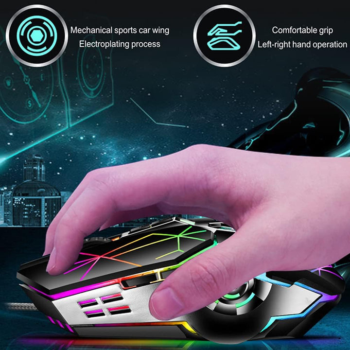 Skanto | 87-Tast Mekanisk Gaming Tastatur RGB Bakgrunnsbelyst Blå Bryter