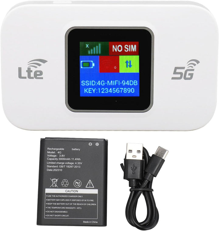Skanto | 4G LTE USB WiFi Hotspot Modem med 300Mbps hastighet og 3000mAh batteri – Netvora