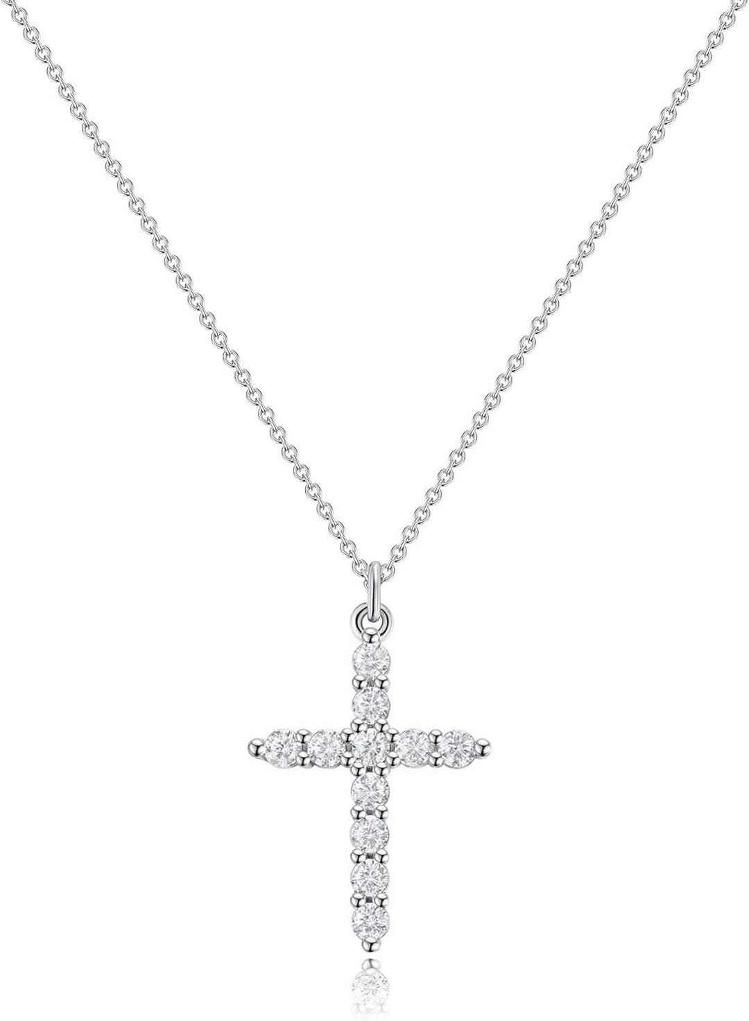 Skanto | Elegant 18K Gull Kubisk Zirkonia Kors Kjede
