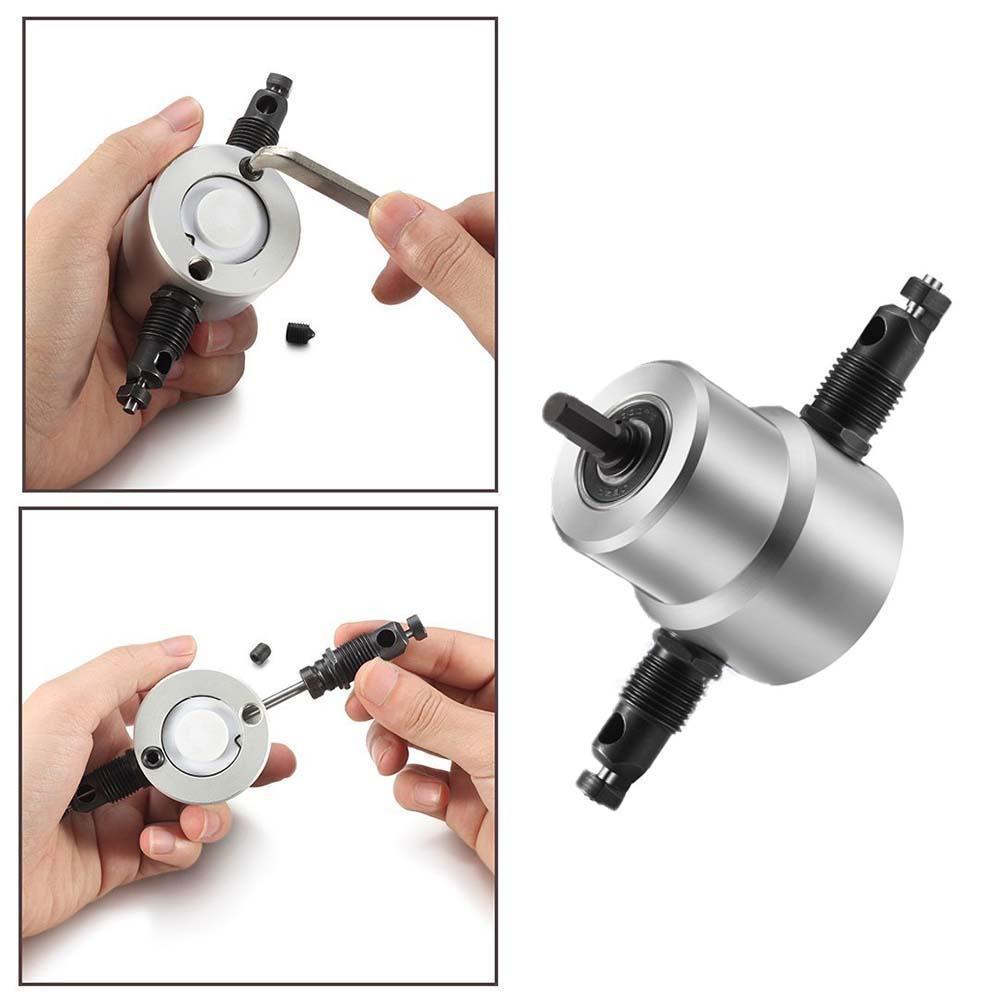 Skanto | Nibbler Cutter Drill Attachment Dobbel Hode Metallplate