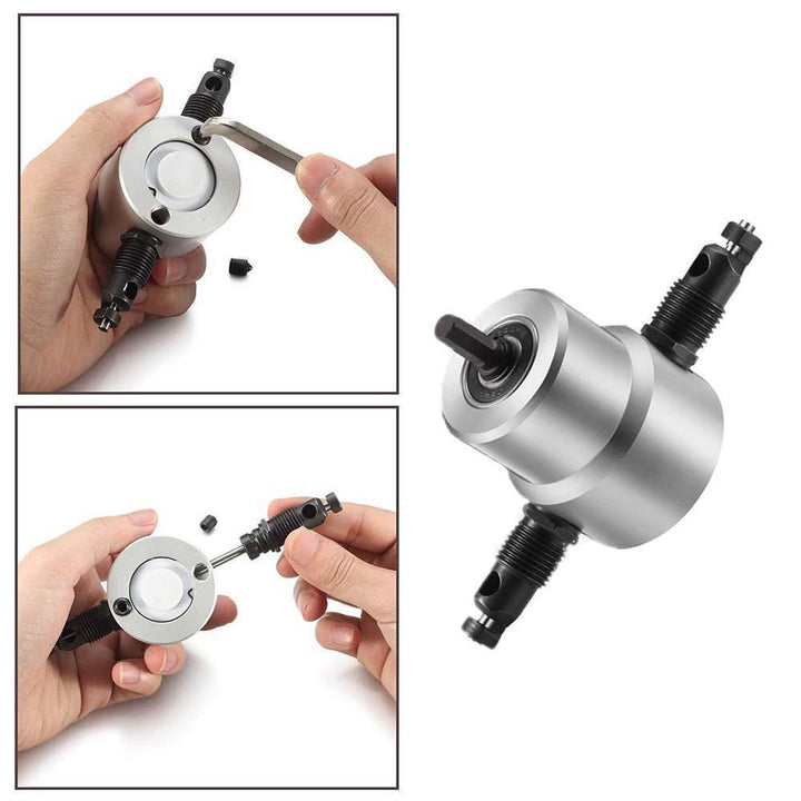 Skanto | Nibbler Cutter Drill Attachment Dobbel Hode Metallplate