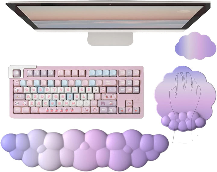 Frendorf | Skyformet Ergonomisk Håndleddstøtte Sett med Musematte & Underlag – Zeyora
