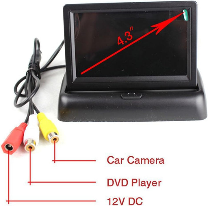 Skanto | Trådløst bilreverseringskamera med 4,3" (10,9 cm) LCD-skjerm – ParkSafe