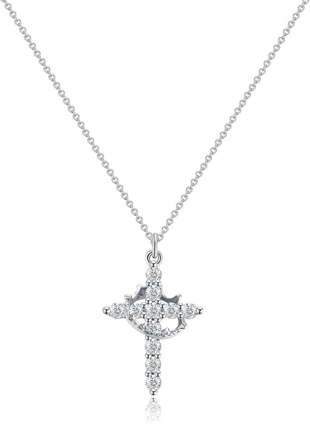 Skanto | Elegant 18K Gull Kubisk Zirkonia Kors Kjede