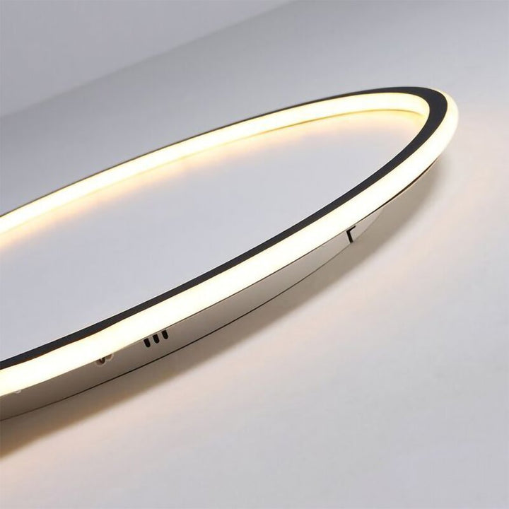 LunaNova - Moderne LED Taklampe Metall/Akryl for Stue og Soverom, Svart/Hvit Design | Skanto