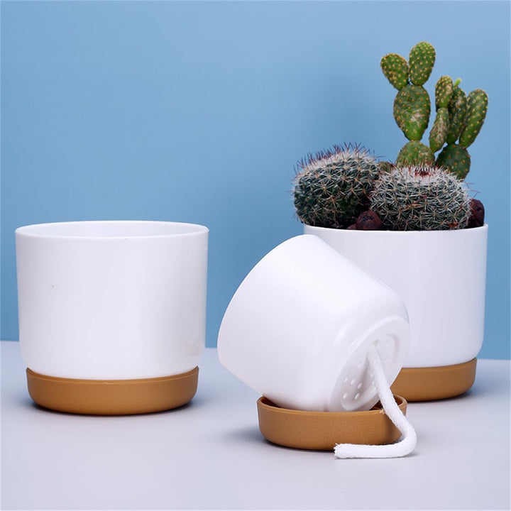 Skanto | Selvvannende blomsterpotte for orkideer og planter – Plast plantecontainer