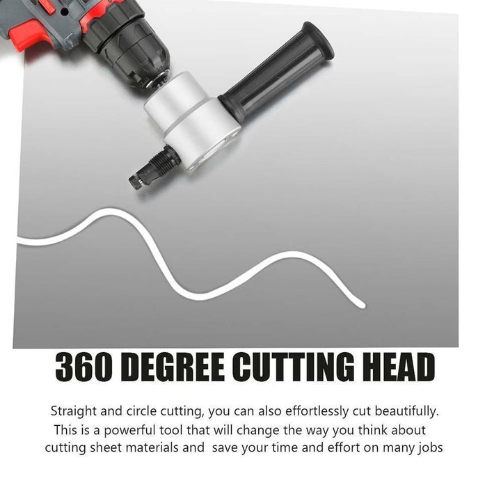 Skanto | Nibbler Cutter Drill Attachment Dobbel Hode Metallplate