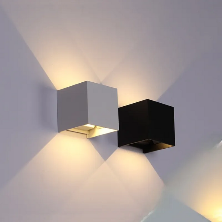 Skanto | Vegglampe Moderne Svart Aluminium LED Lysarmatur