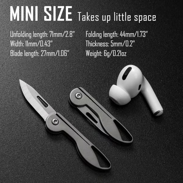 Skanto | Mini Titanlegering Fellekniv