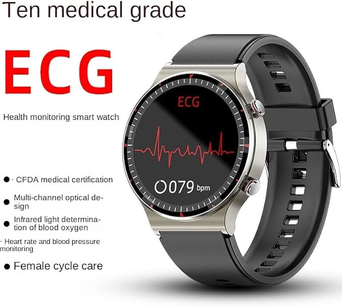 Skanto | CardioSense – Medisinsk ECG Smartwatch med Osram-sensor og 24/7 helsesporing