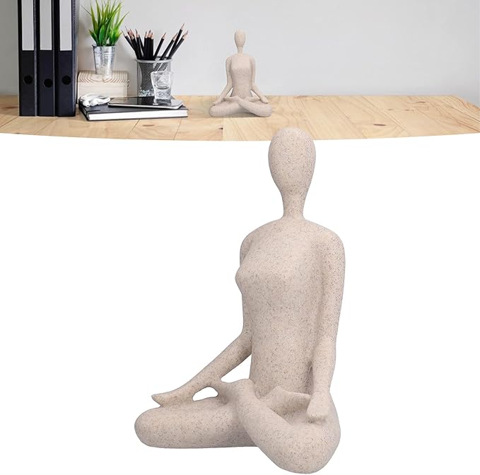 ZenJoy Kvinne i Yoga Figur – Moderne Interiørdekorasjon laget av Resin | Skanto