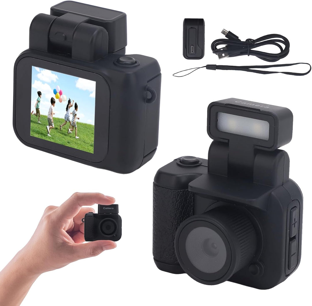 Skanto | Mini Nøkkelring Digitale Kamera med 1080P Video og Retro Design – Rivoma