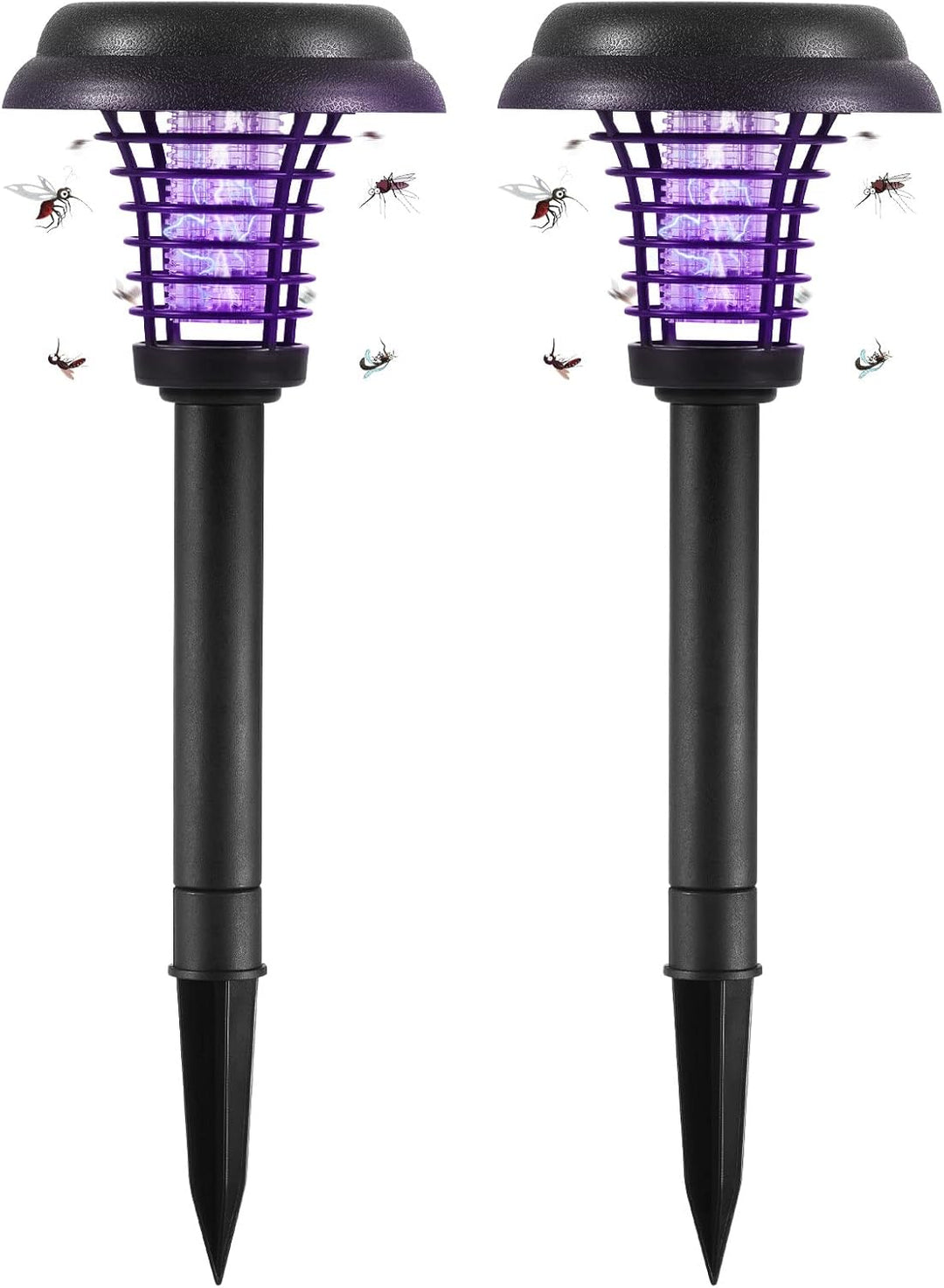 Skanto | Sol Insektdreper med LED Lys – Vanntett Hagebelysning for Myggavvisning