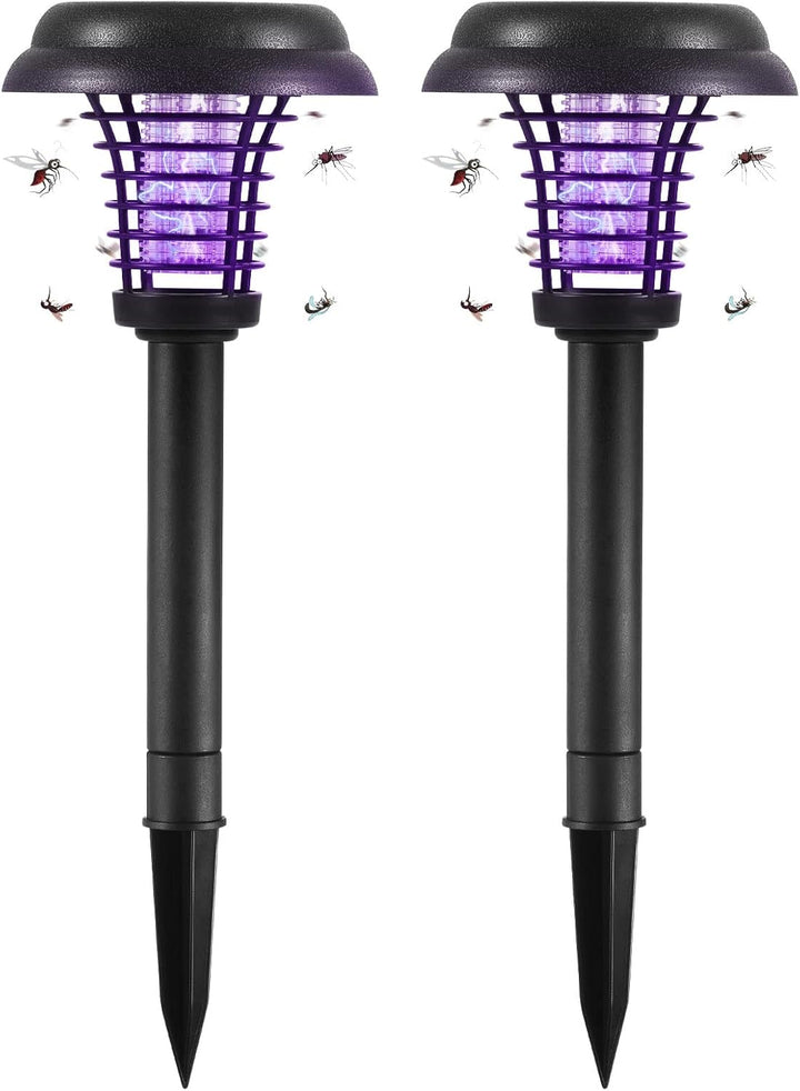 Skanto | Sol Insektdreper med LED Lys – Vanntett Hagebelysning for Myggavvisning