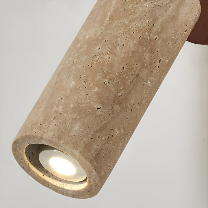 Skanto | Justerbar Travertin Tre LED Vegglampe og Taklampe