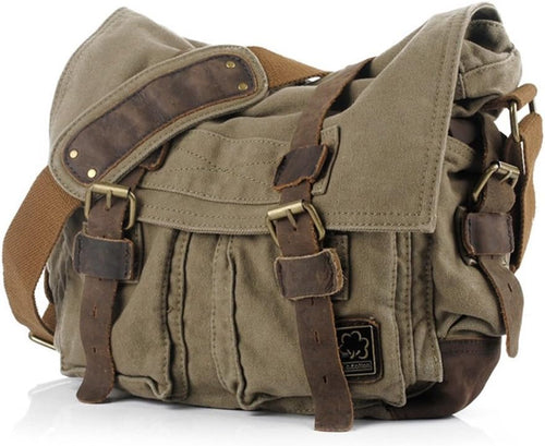 RetroCarry Bag – Vintage Canvas Skulderveske for Laptoper Skanto