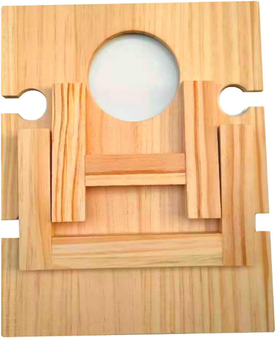 Norvo | Bærbar Vintabell Vinlora FoldWood | Sammenleggbar & Mobil | Laget av Tre | Med Flaske- og Glassholder | For Piknik, Hage & Camping