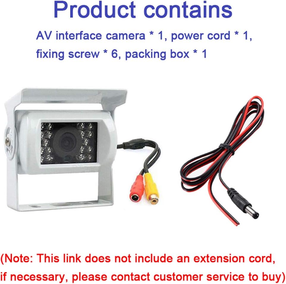 Skanto | Truck Backup Camera 12V/24V med 18 LED IR Nattlys IP68