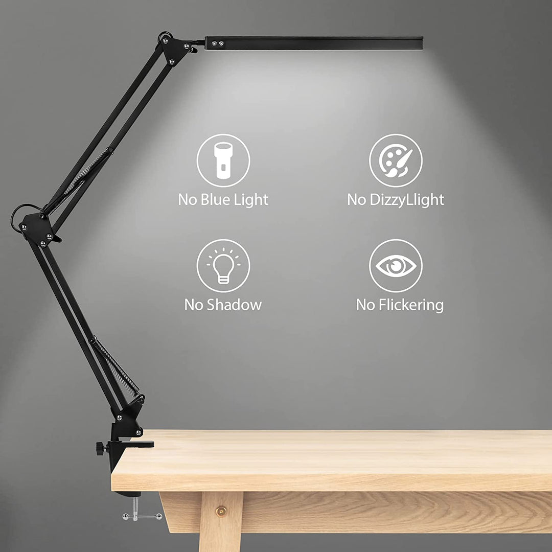LED Skrivebordslampe Klemme Lys Dimmbar 10W | Skanto