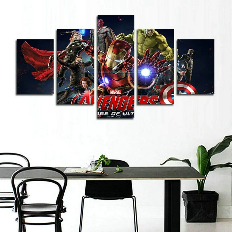 Sett med 5 Avengers-lerret