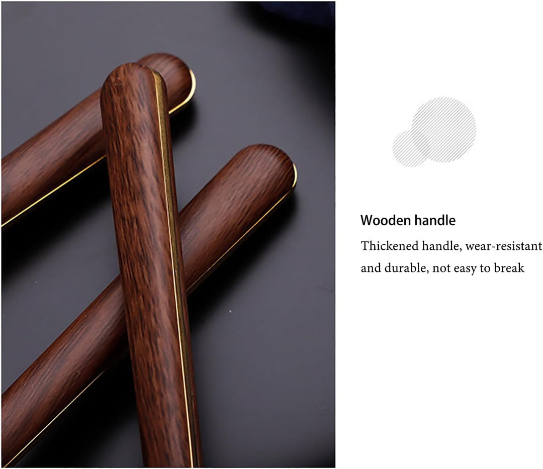 Norvo | Stål Flatware Set med Trehåndtak