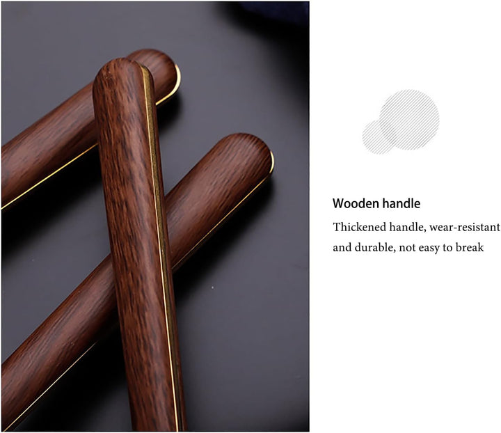 Norvo | Stål Flatware Set med Trehåndtak