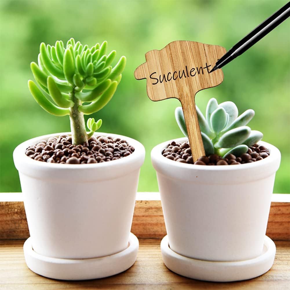 Skanto | Planteetiketter laget av tre for hage og balkong – Om skrivbare etiketter for urter og planter
