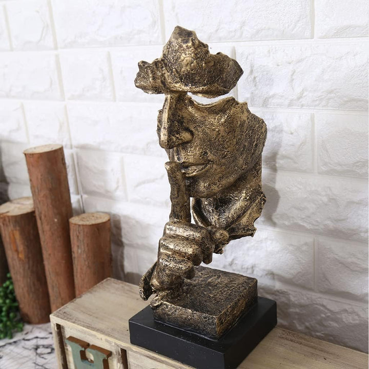 Abstract Thinker Skulptur – Moderne Deco Figur laget av Harpiks | Perfekt for Stue & Kontor | Skanto