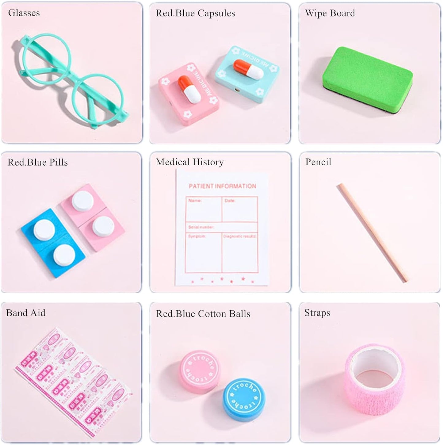 Norvo | PlayMed Stasjon | Læring gjennom lek, fantasifull lek - 3-i-1 lege og butikk sett